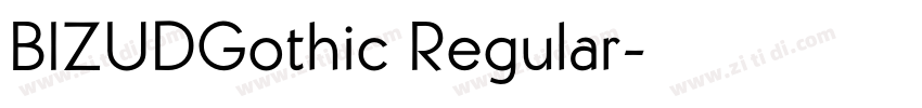 BIZUDGothic Regular字体转换